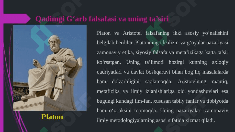 FALSAFANING MOHIYATIGA OID G‘ARB MUTAFAKKIRLARI TA’RIFLARINI O‘RGANISH 6