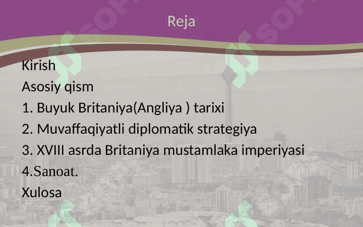 18 asrda Angliya tashqi siyosati 2