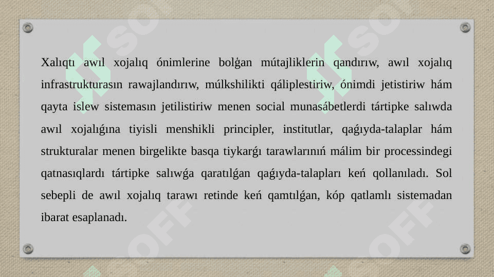 Agrar qatnasıqlar 4