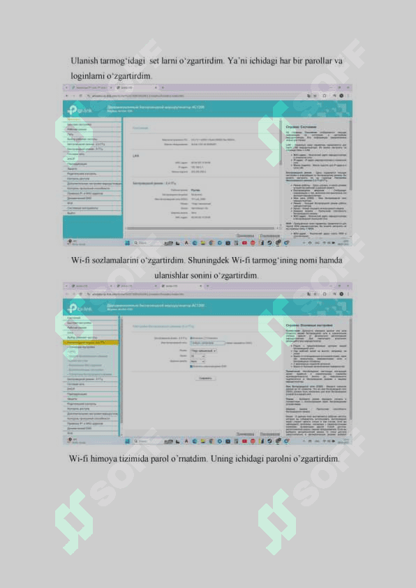 TP-Link sayti orqali WI-fi sozlamalarini Archer C50 wi-fini 2