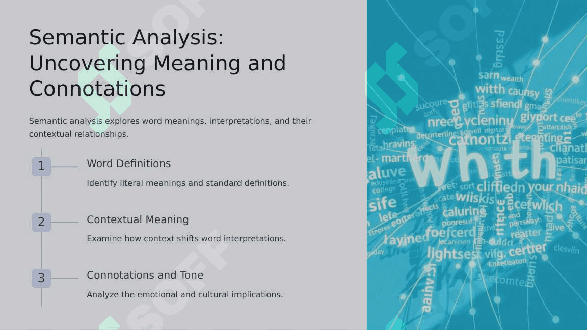 Analysis of Texts: Cognitive, Semantic, Stylistic Analysis 4