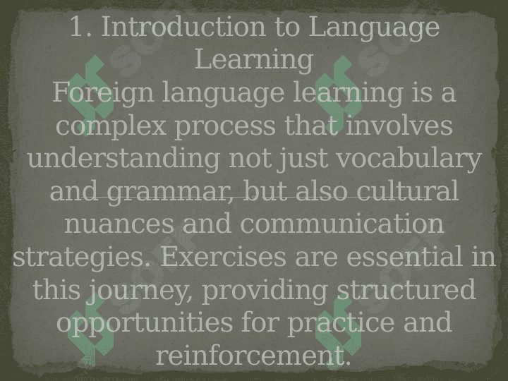 The importance of exercises in teaching foreign languages 2