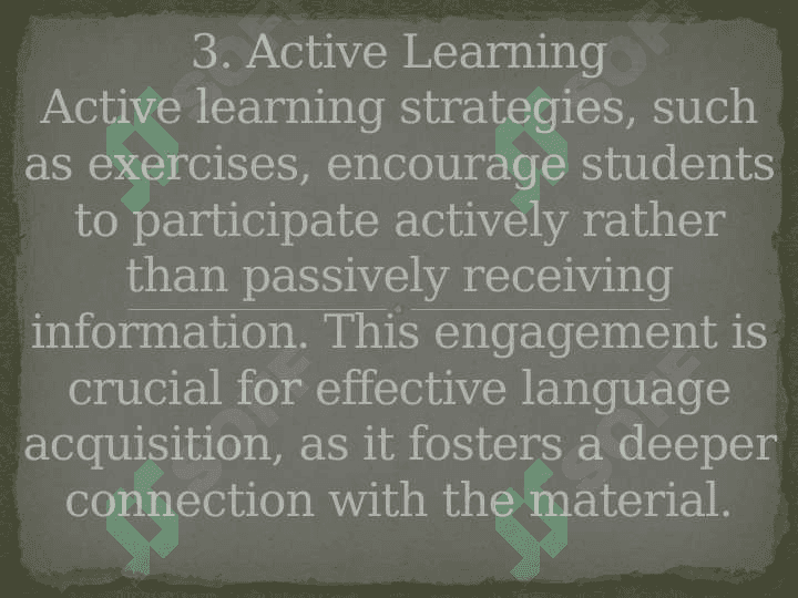 The importance of exercises in teaching foreign languages 4