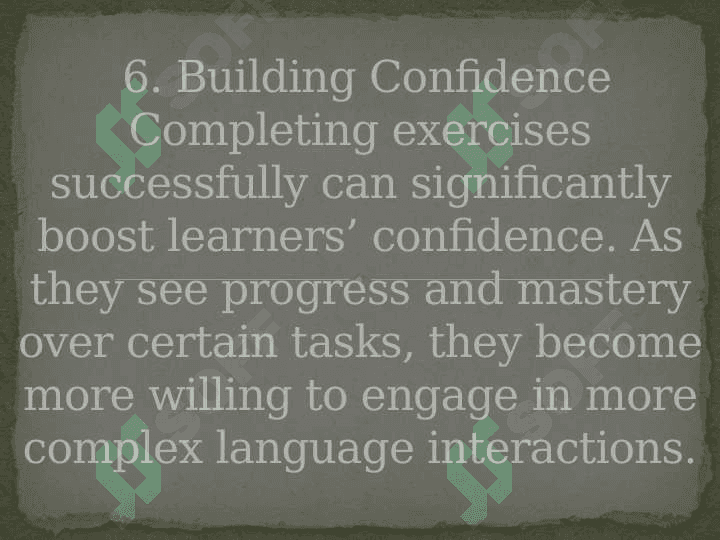 The importance of exercises in teaching foreign languages 7