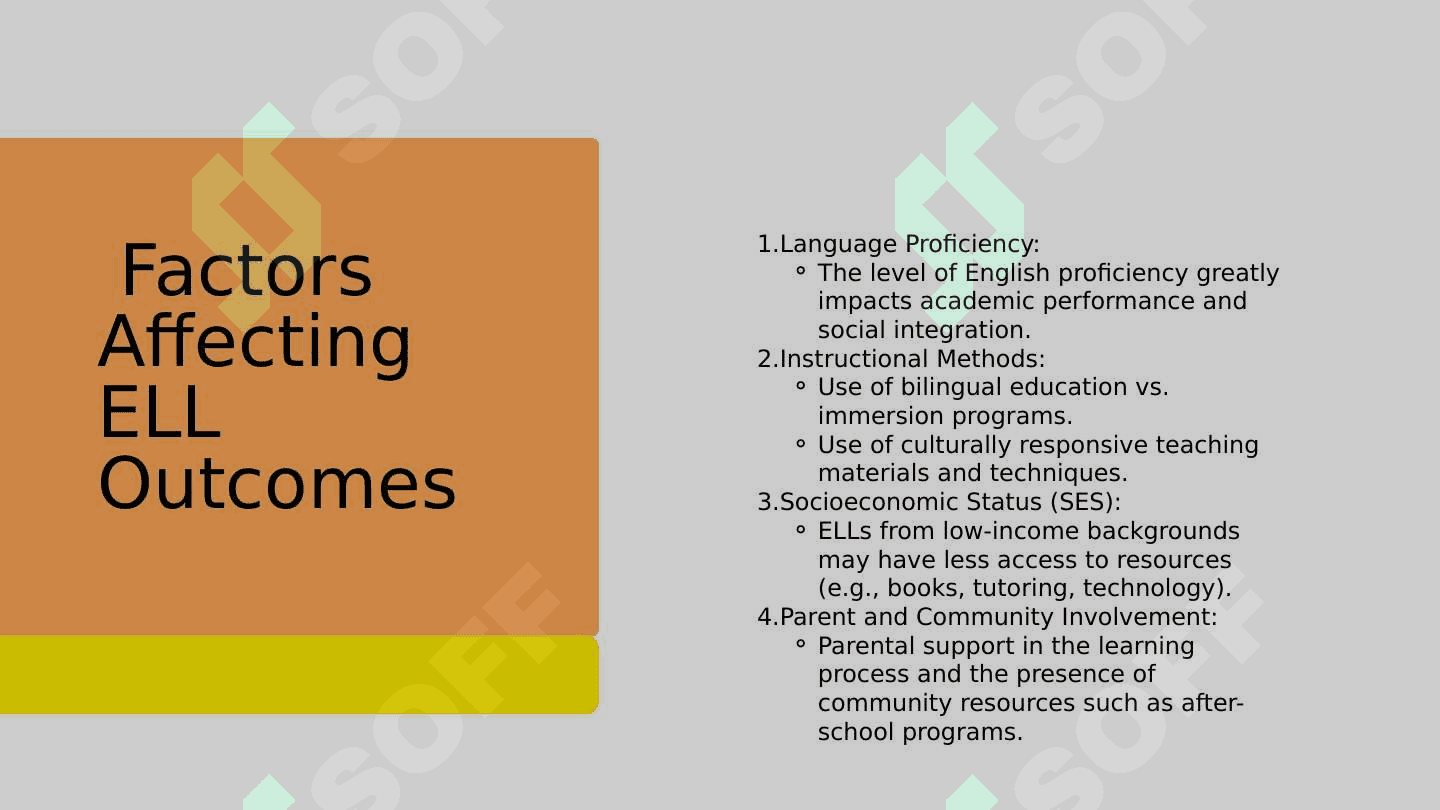 Analyzing and Inferring the Outcomes of English Language Learners (ELL) 5