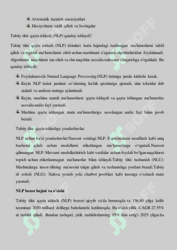 Neyronli to’rlar yordamida yechiladigan asosiy masalalar 7