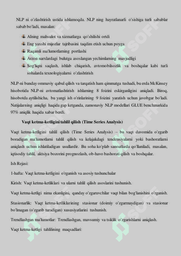 Neyronli to’rlar yordamida yechiladigan asosiy masalalar 8