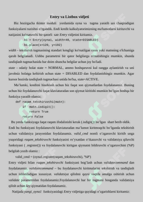 Python dasturlash tilida kalkulyator tuzish 7