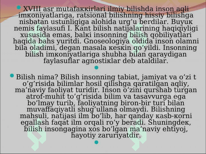 Bilish fаlsаfаsi 5