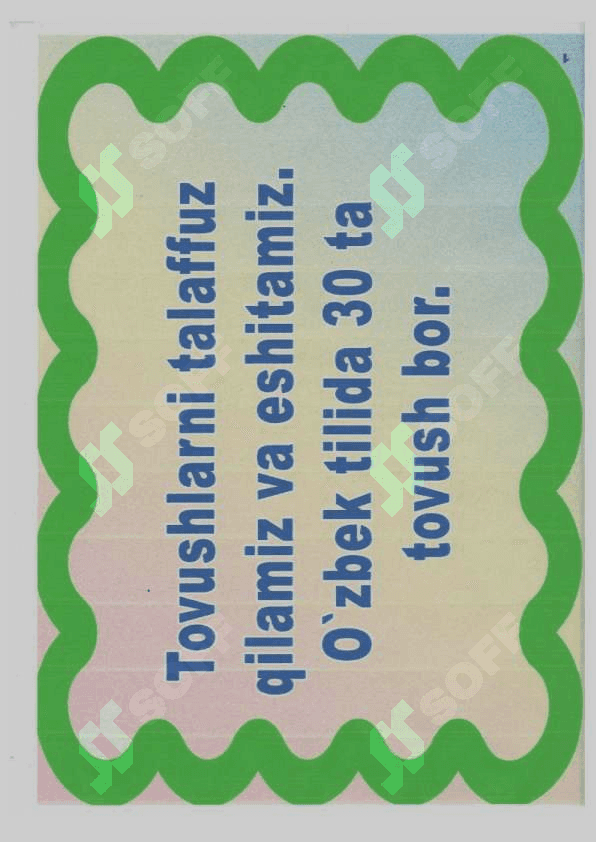 1-sinf ona tili tarqatma materiallar 2