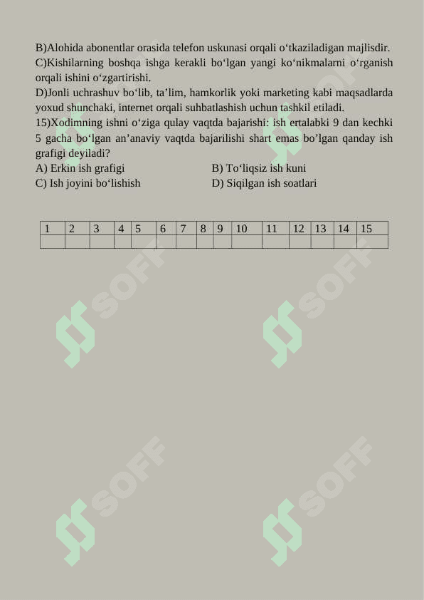 9-sinf Informatika nazorat ishi savollari 5