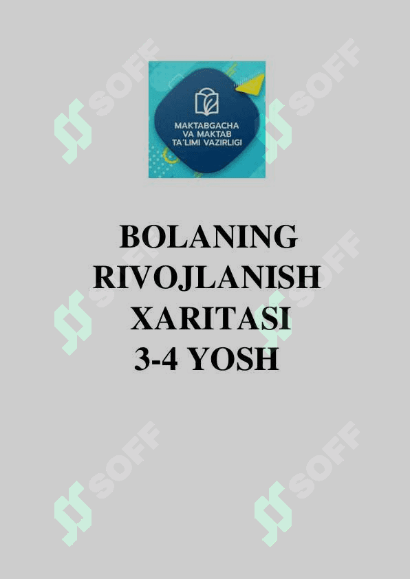 Bolaning rivojlanish xaritasi Kichik guruh 2