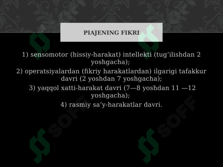 Umr davrlari 4