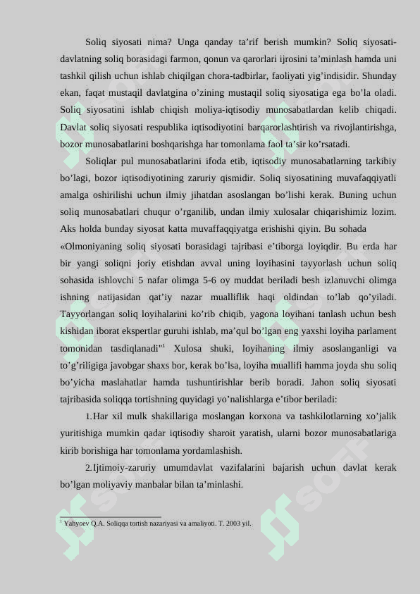 BYUDJET - SOLIQ SIYOSATI. 6