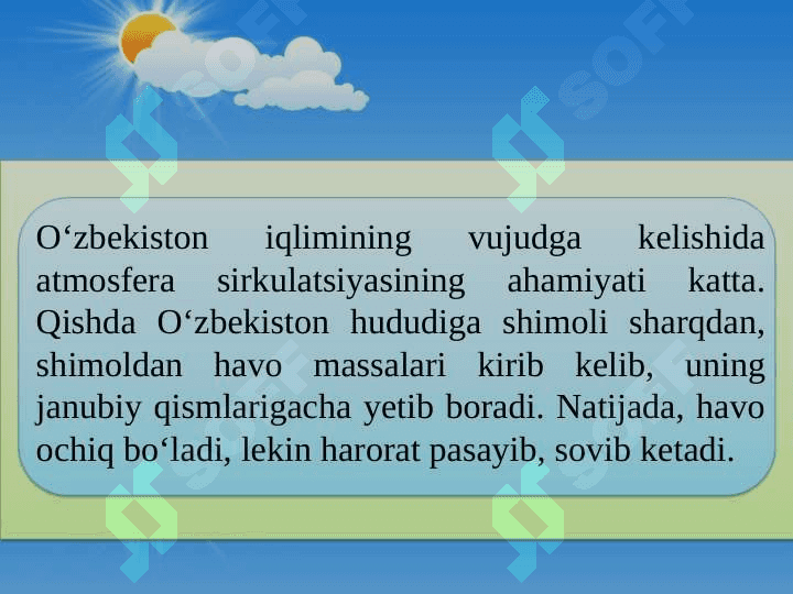 O‘ZBEKISТON IQLIMI 5