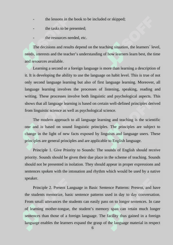 The objectives and importance of lesson planning 6