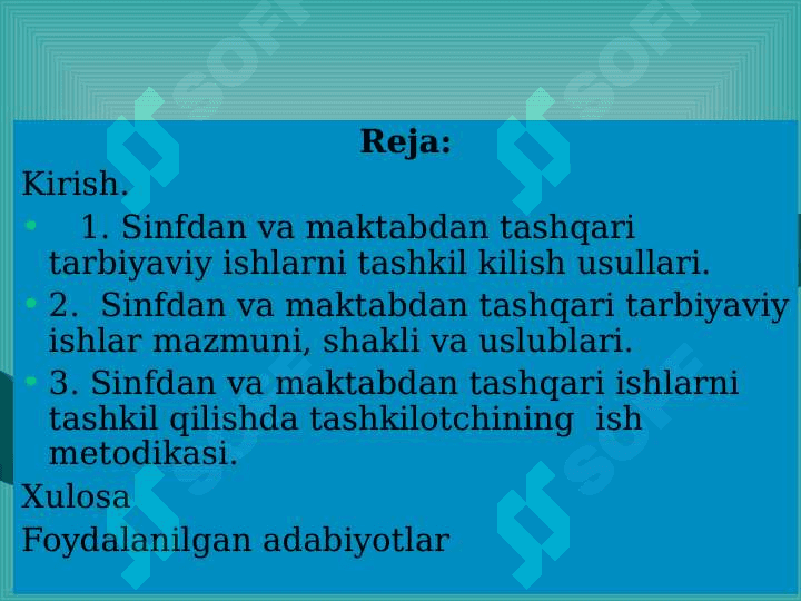 Sinfdan va maktabdan tashqari ishlarning tarbiyaviy ahamiyati 2