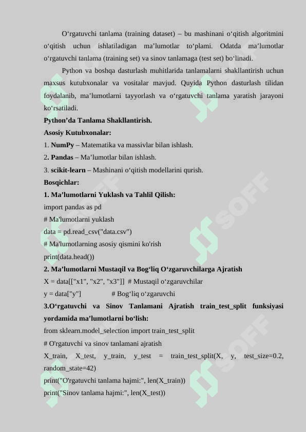 Chiziqli regressiya modelini qurish 4