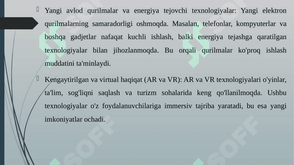 ZAMONAVIY ELEKTRONIKA YUTUQLARINI XOZIRGI XOLATINI BAXOLASH 8