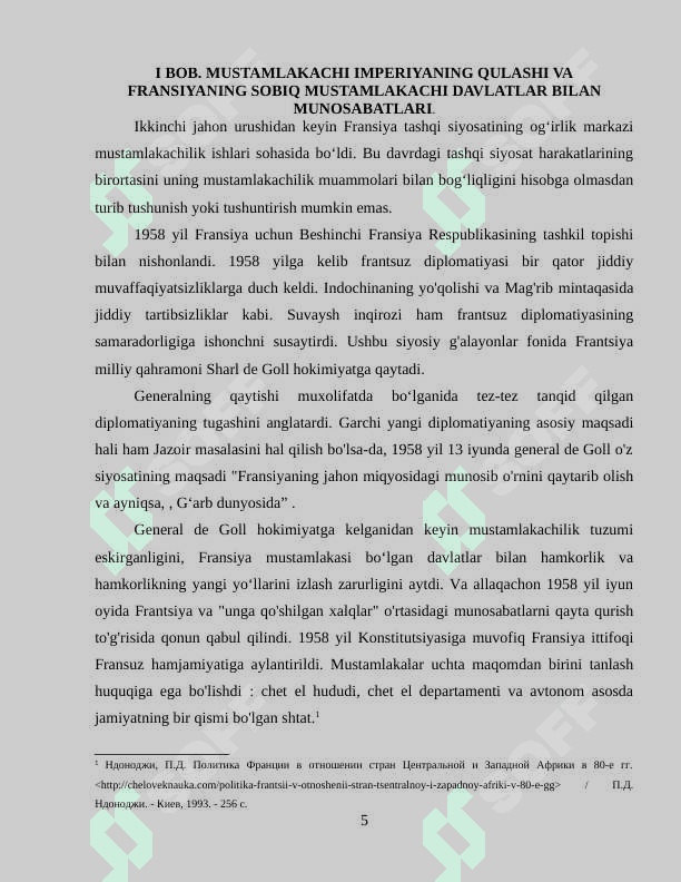 FRANSIYADA IV-RESPUBLIKANING TA’SIS ETILISHI (1946-1958) 5