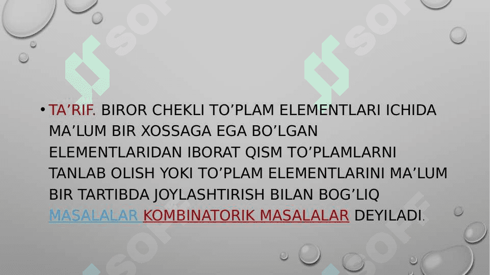 Qiziqarli kombinatorika 4