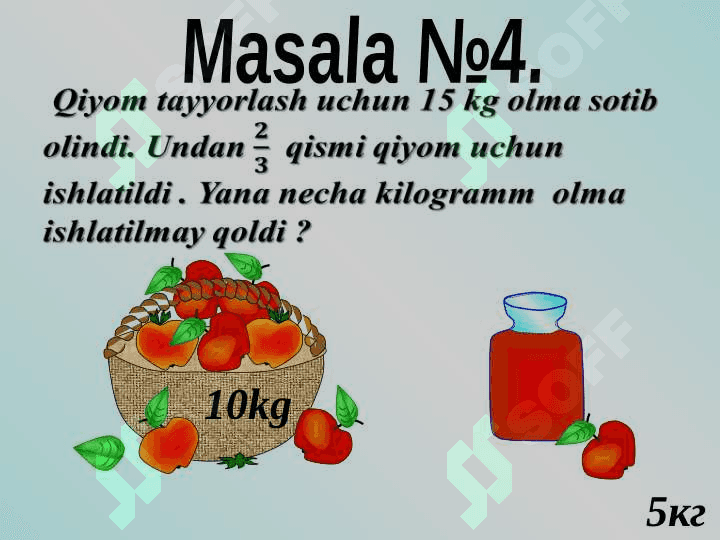 Manfiy son va kasr tushunchasining vujudga kelishi. 6