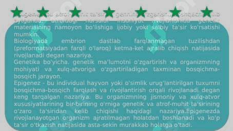 Epigenez va Preformizm oqimlari 3