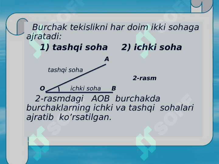 Yoyiq burchak.Burchak gradusi. 4