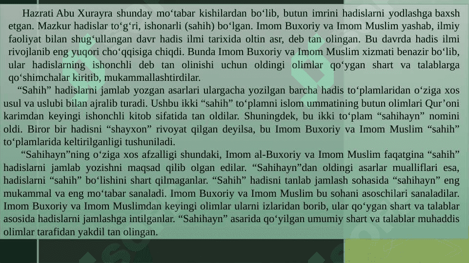 Imom at-Termiziyning hadis ilmi rivojidagi xizmatlari 5