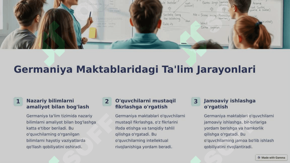 Germaniya Maktablari: O'ziga Xos Xususiyatlari 3