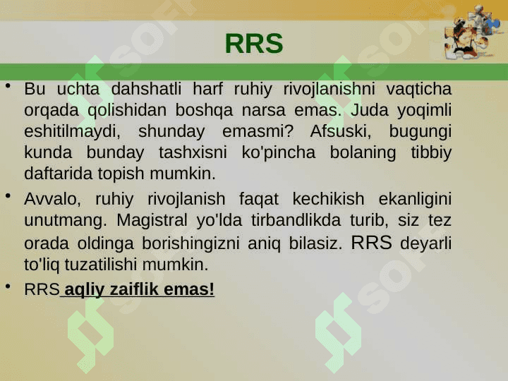 Ruhiy rivojlanishi sustlashgan bolalar 2