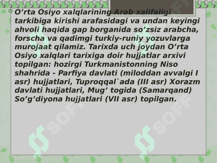 Musulmon o’yg’onish davri 4