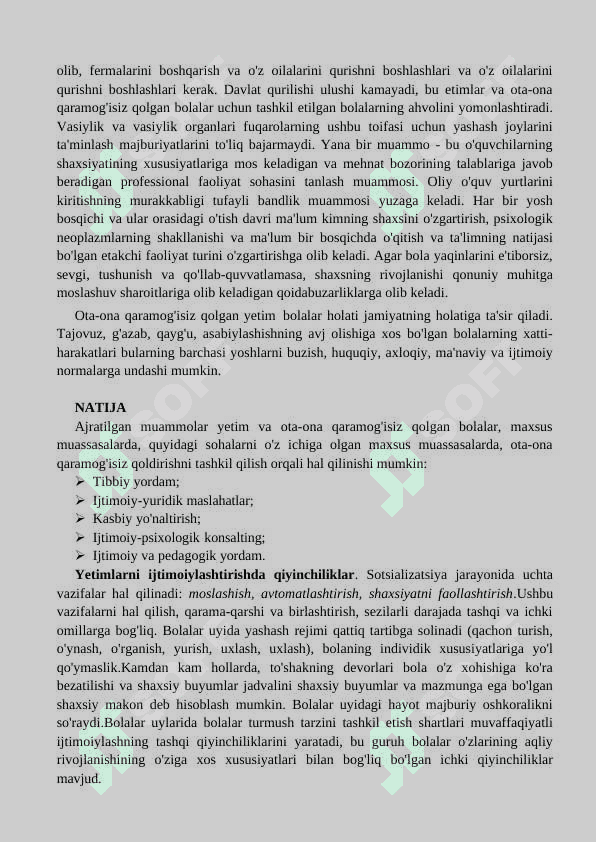 Ijtimoiylashuv jarayonida muhitning oʻrni 4