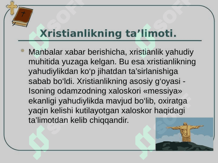 Ilk Xristianlik dini teologiyasi 4