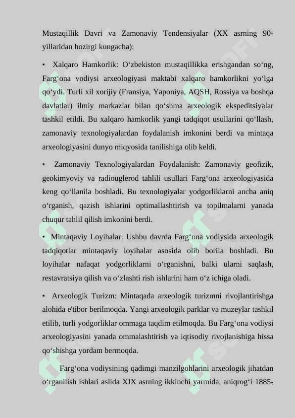 FARG`ONA VODIYSI ARXEOLOGIYASI MAKTABINING SHAKILLANISHI 3