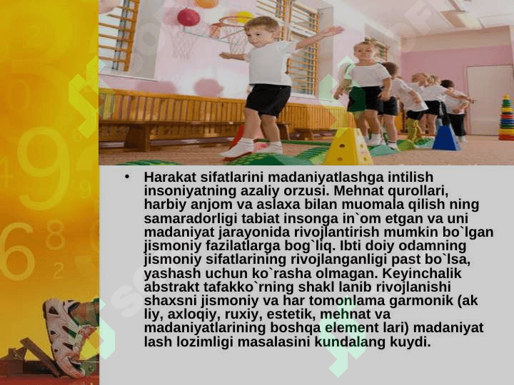 Jismoniy sifatlarni tarbiyalash metodikasi 2