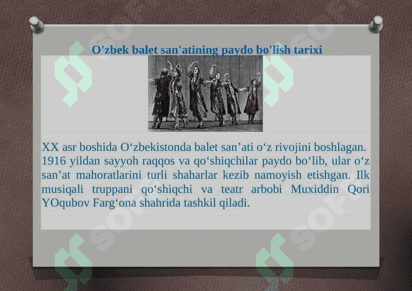 O'zbek baletlari 2