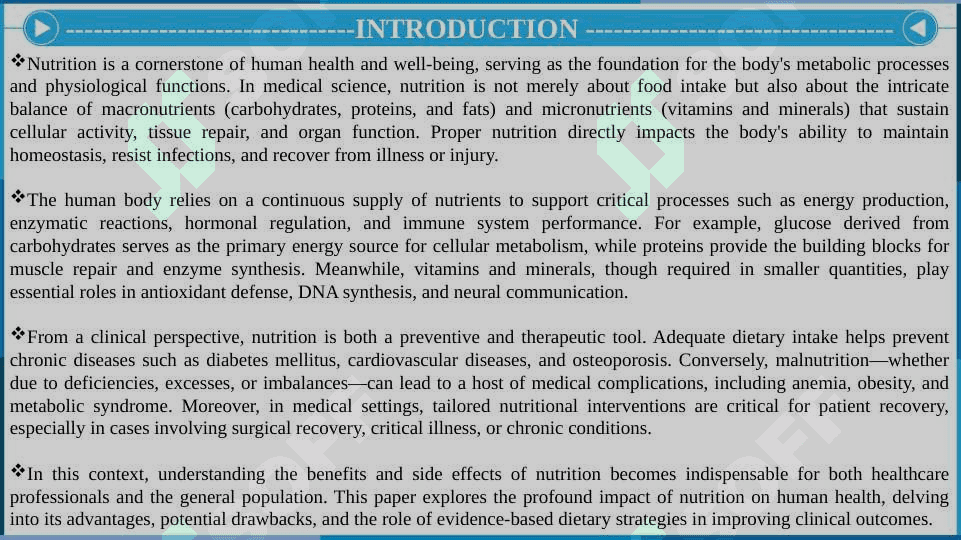 Benefits and side effects of nutrition 3