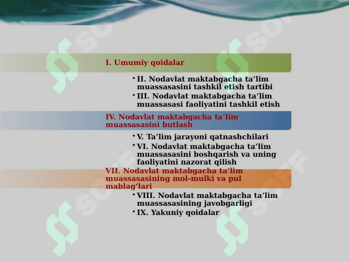 NODAVLAT MAKTABGACHA TA'LIM TASHKILOTIDA TA'LIM TARBIYA JARAYONINI TASHKIL ETISH 2