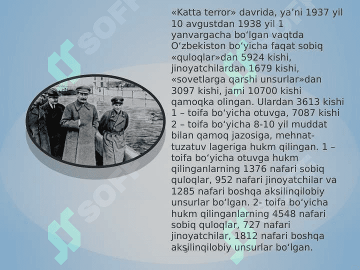 Sovet Davlati tomonidan “Katta Qirg’in”ning amalga oshirilishi 3