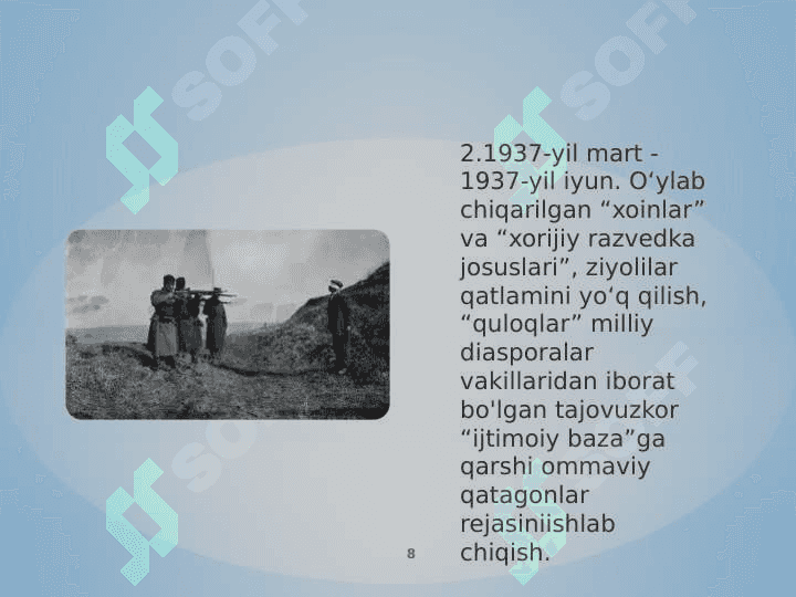 Sovet Davlati tomonidan “Katta Qirg’in”ning amalga oshirilishi 8