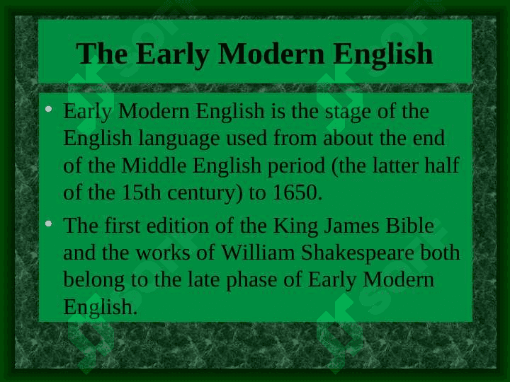 MODERN ENGLISH PERIOD 4