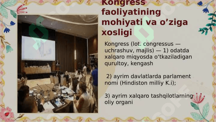 Kongress va tadbirlarni tashkillashtirish faniga kirish 4