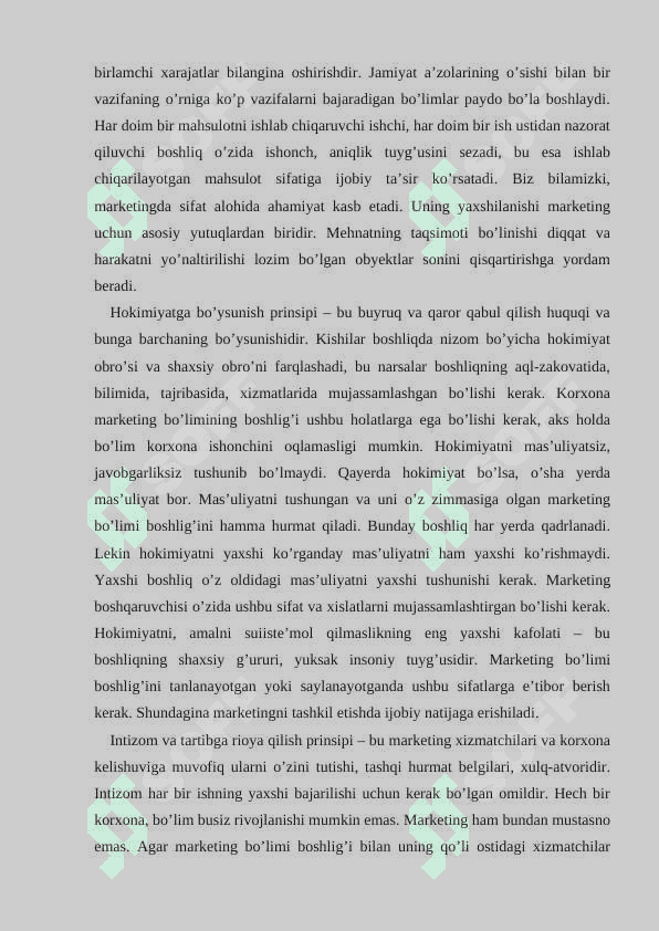 MARKETINGNI TASHKIL ETISH TIZIMI 8