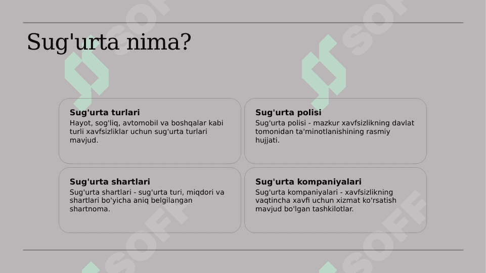 Sug'urta 5