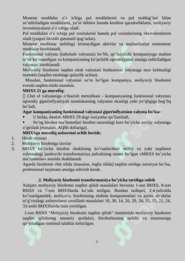 Moliyaviy hisobot transformatsiyasi 7