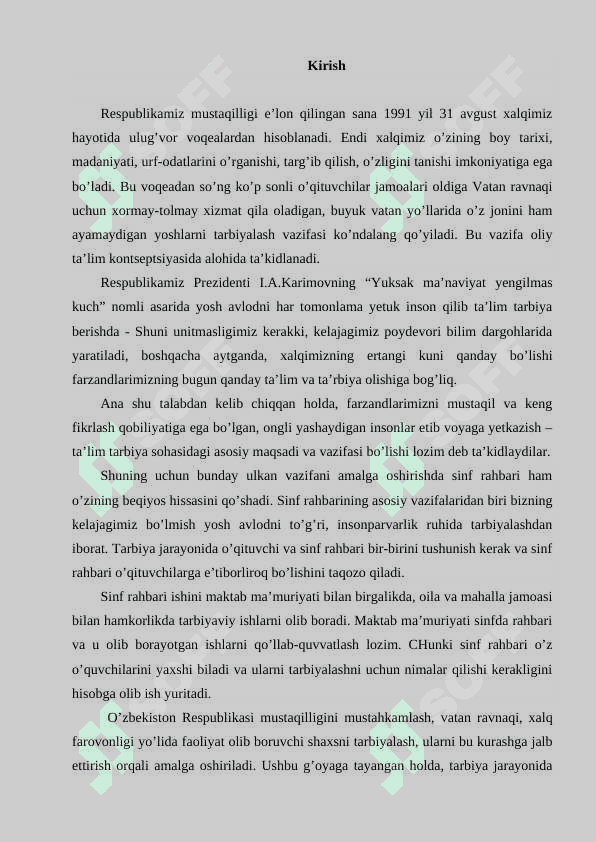 Sinfdan tashqari tarbiyaviy ishlarning mazmuni, shakli va metodlari 2