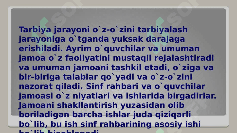 Tarbiya metodlarining jamoaning rivojanish darajasiga bog`liqligi. 4