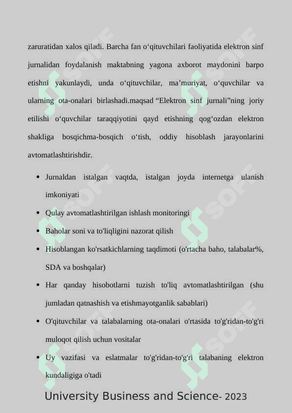 “Elektron jurnal” kompleks axborot tizimi 6