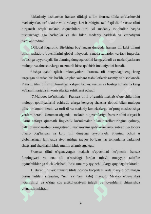 Umum ta’lim maktab o’quvchilariga gapirishni o’rgatishda uchraydigan qiyinchiliklar ( A2 darajadagi o’quvchilar misolida) 6